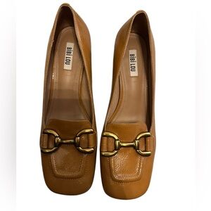 BIBI LOU Valencia Patent Leather Loafers Size 40